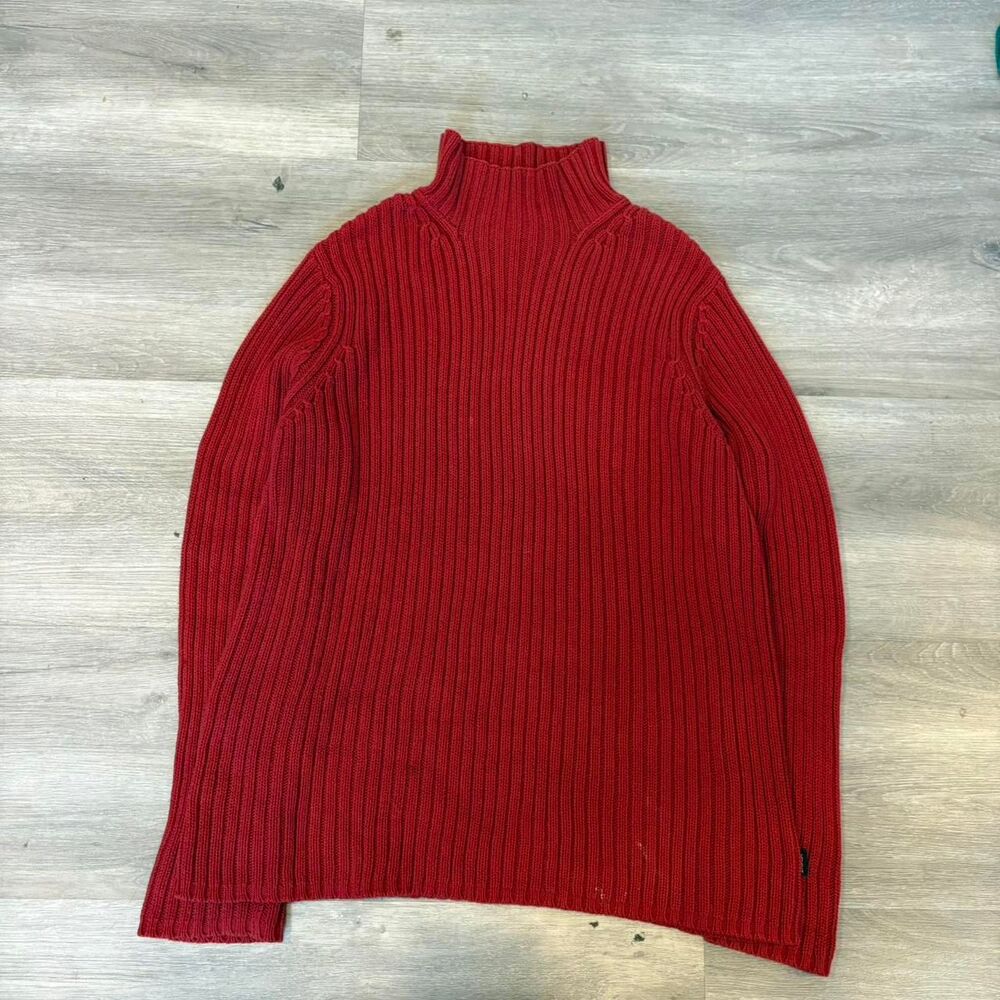 Ralph-lauren Women's Red and Burgundy Jumper